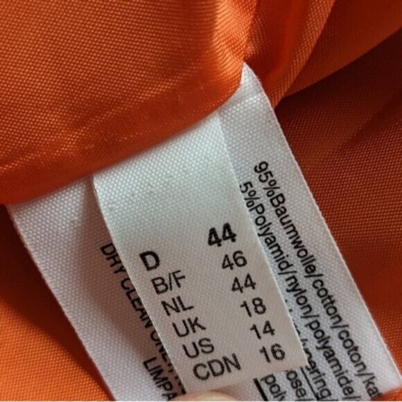 Louis Feraud orange textured blazer jacket - Picture 8 of 9